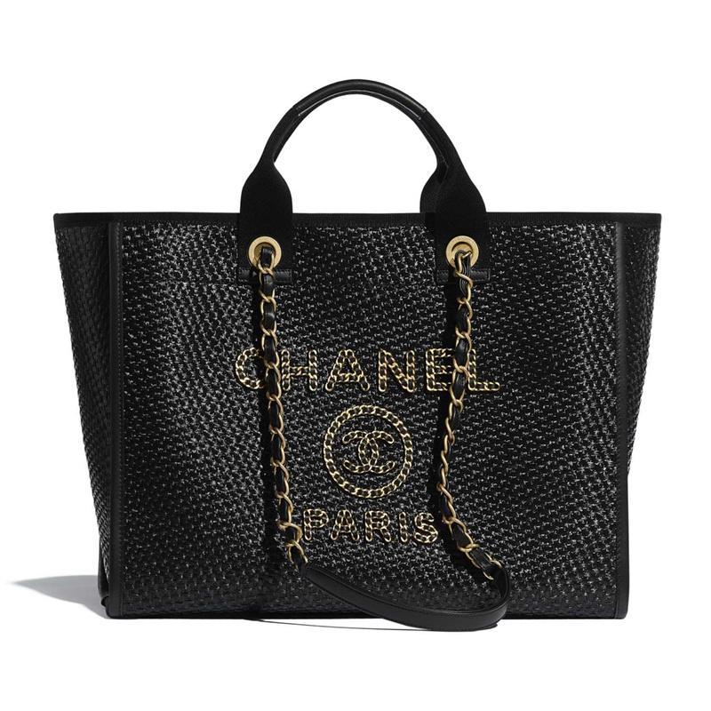【Chanel】バッグ 限定 CC ロゴ トート ショルダー ドーヴィル