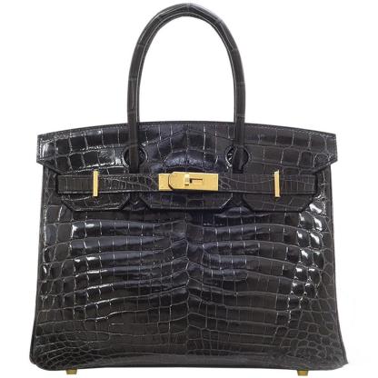 【Hermes】エルメス バーキン 30cm クロコダイル ゴールド金具