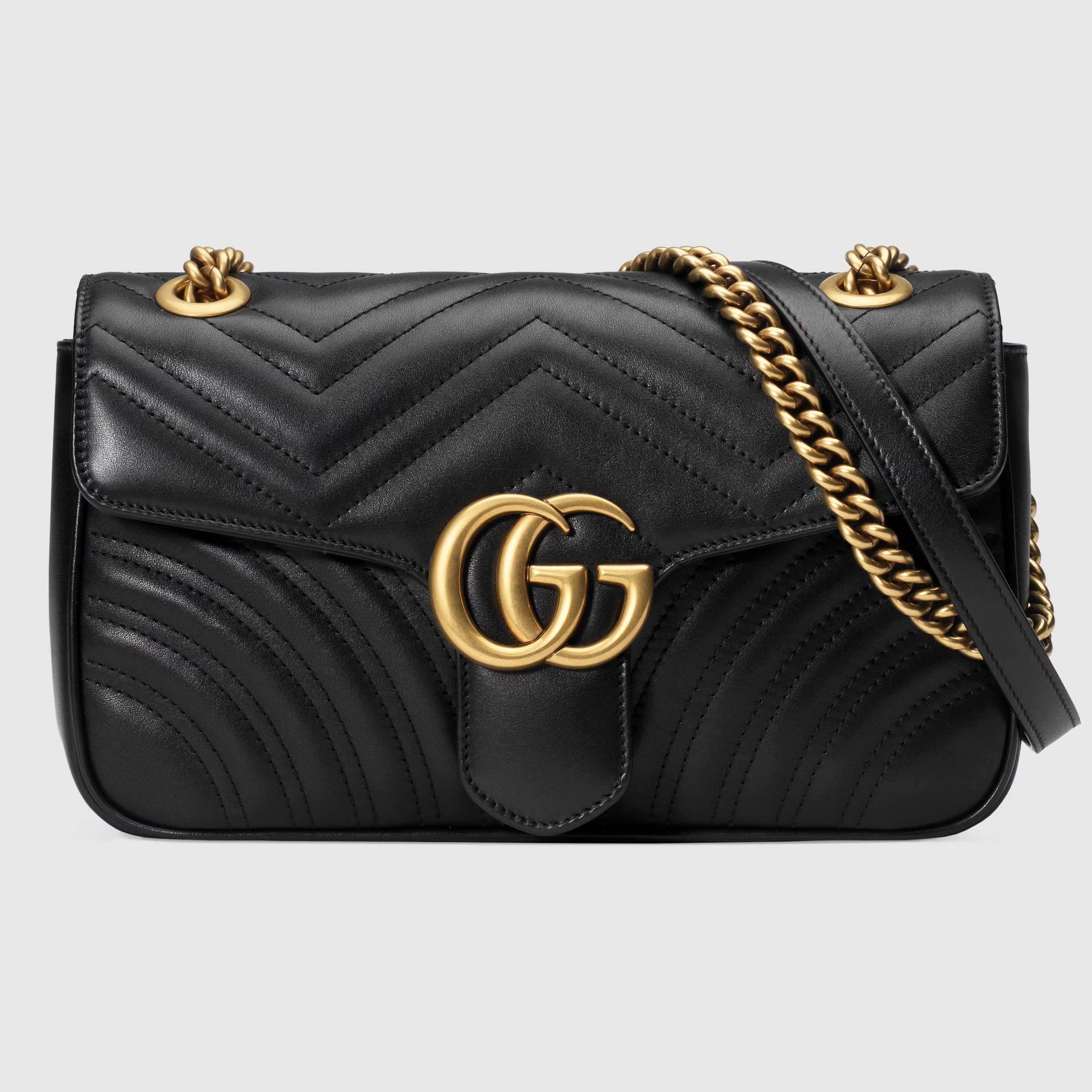【GUCCI】GGマーモント キルティング スモール ショルダーバッグ