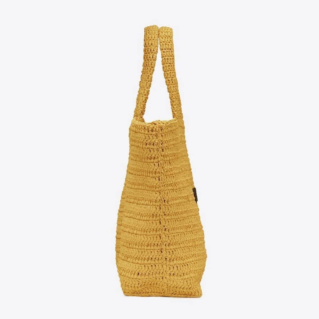 【Saint Laurent】 🔥Vivi雑誌掲載❤️藤井 サチ、東原亜希さんが推す！Raffia リヴ・ゴーシュトートバッグ