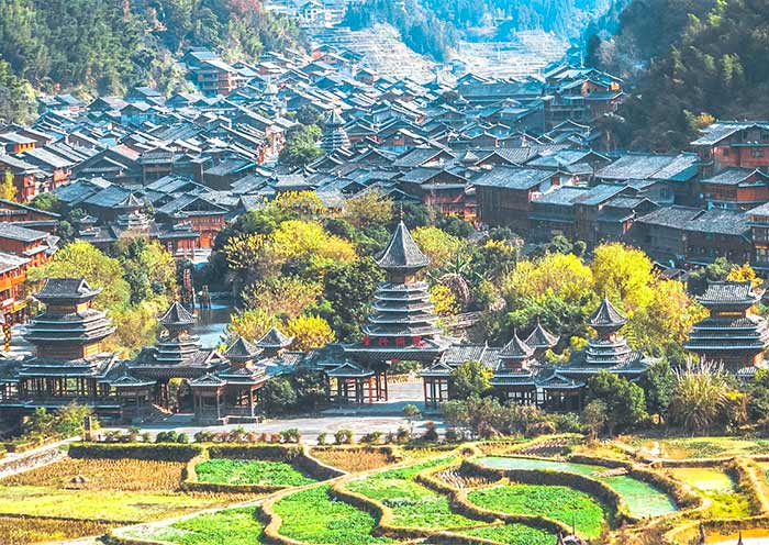 Traditional architecture of Zhaoxing Dong Village, Guizhou