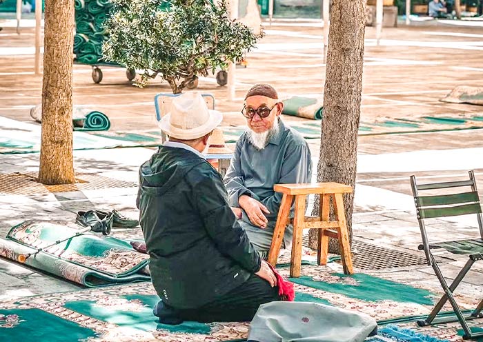 Prayer scene at Dongguan Mosque