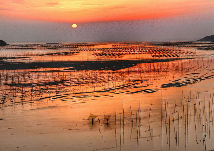 Sunrise in Beiqi, Xiapu, Fujian