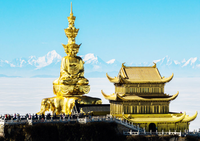 The magnificent Golden Summit of Mount Emei
