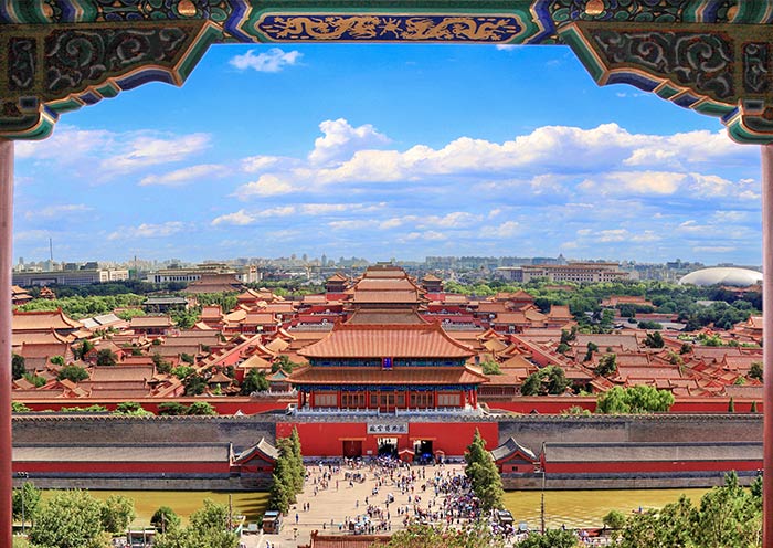 Overlooking the Forbidden City from Jingshan Park