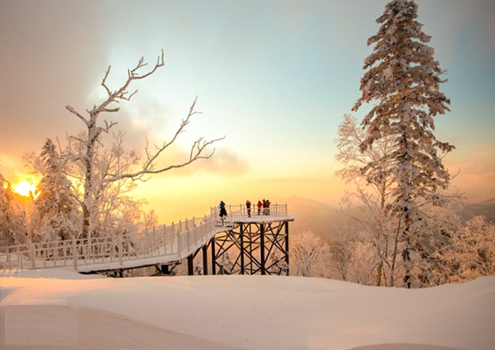 China Snow Town Viewing Platform