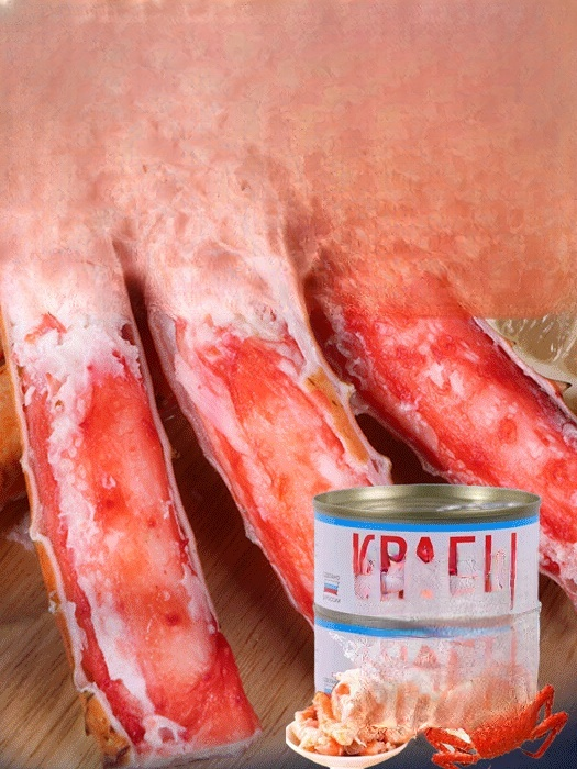 俄羅斯即食蟹腿肉罐頭