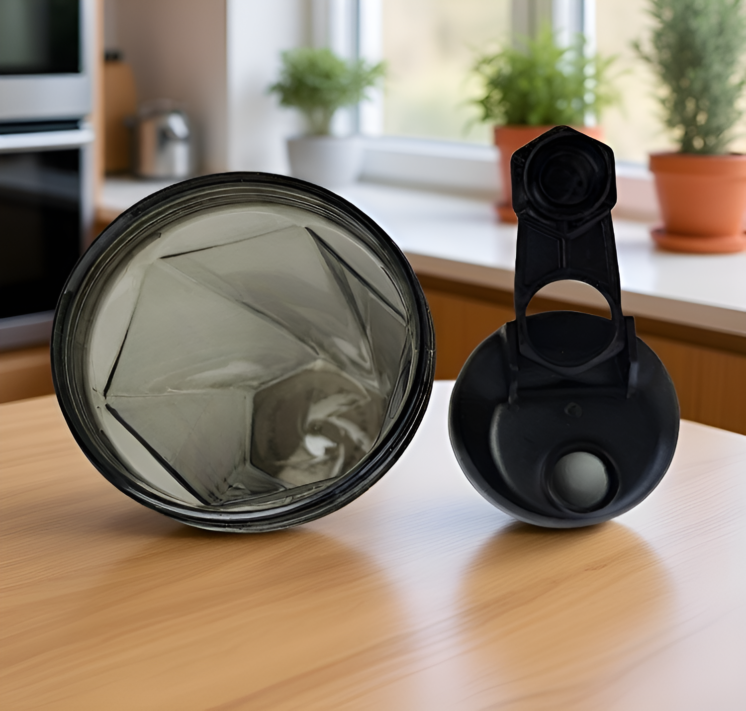 프로틴 쉐이크를 만들기 좋은 내고온 흔들기 컵