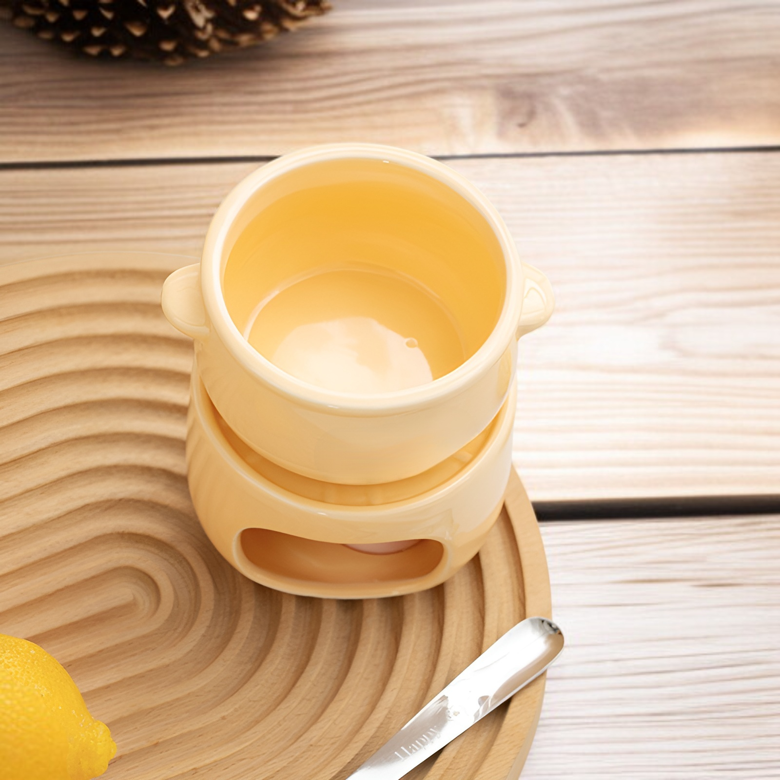 베이킹을 위한 초콜릿 녹임 가열로 활용 예시