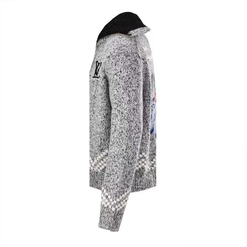 お洒落メンズへ】Louis Vuitton ジップ ニットブルゾン