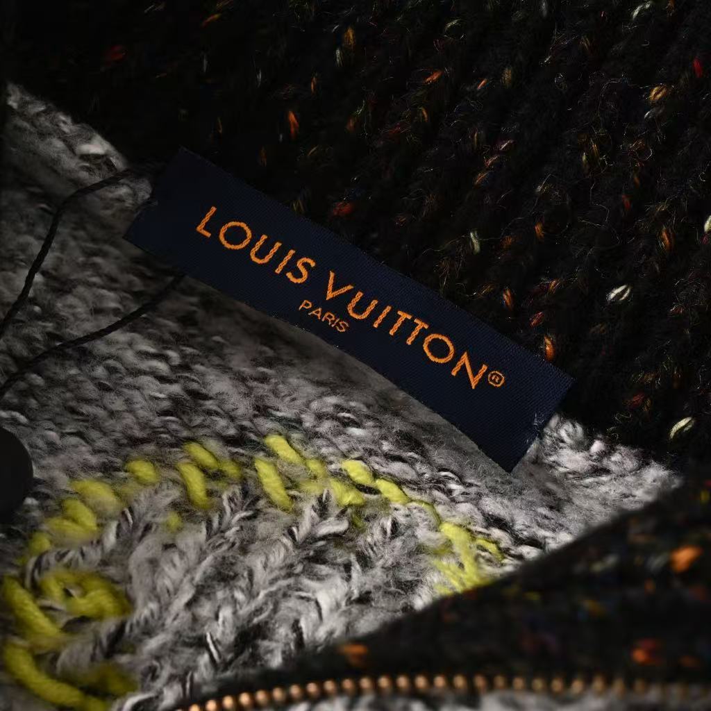 お洒落メンズへ】Louis Vuitton ジップ ニットブルゾン
