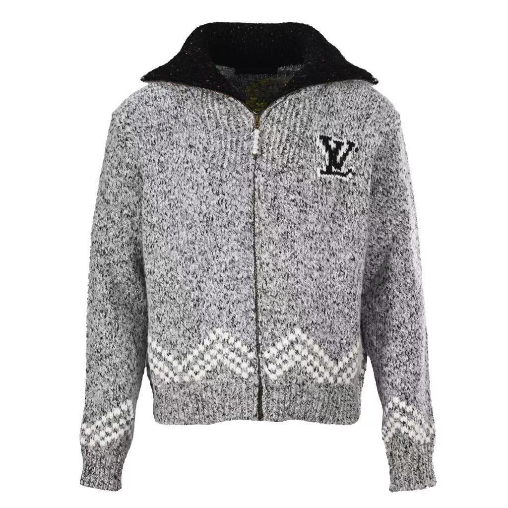 お洒落メンズへ】Louis Vuitton ジップ ニットブルゾン
