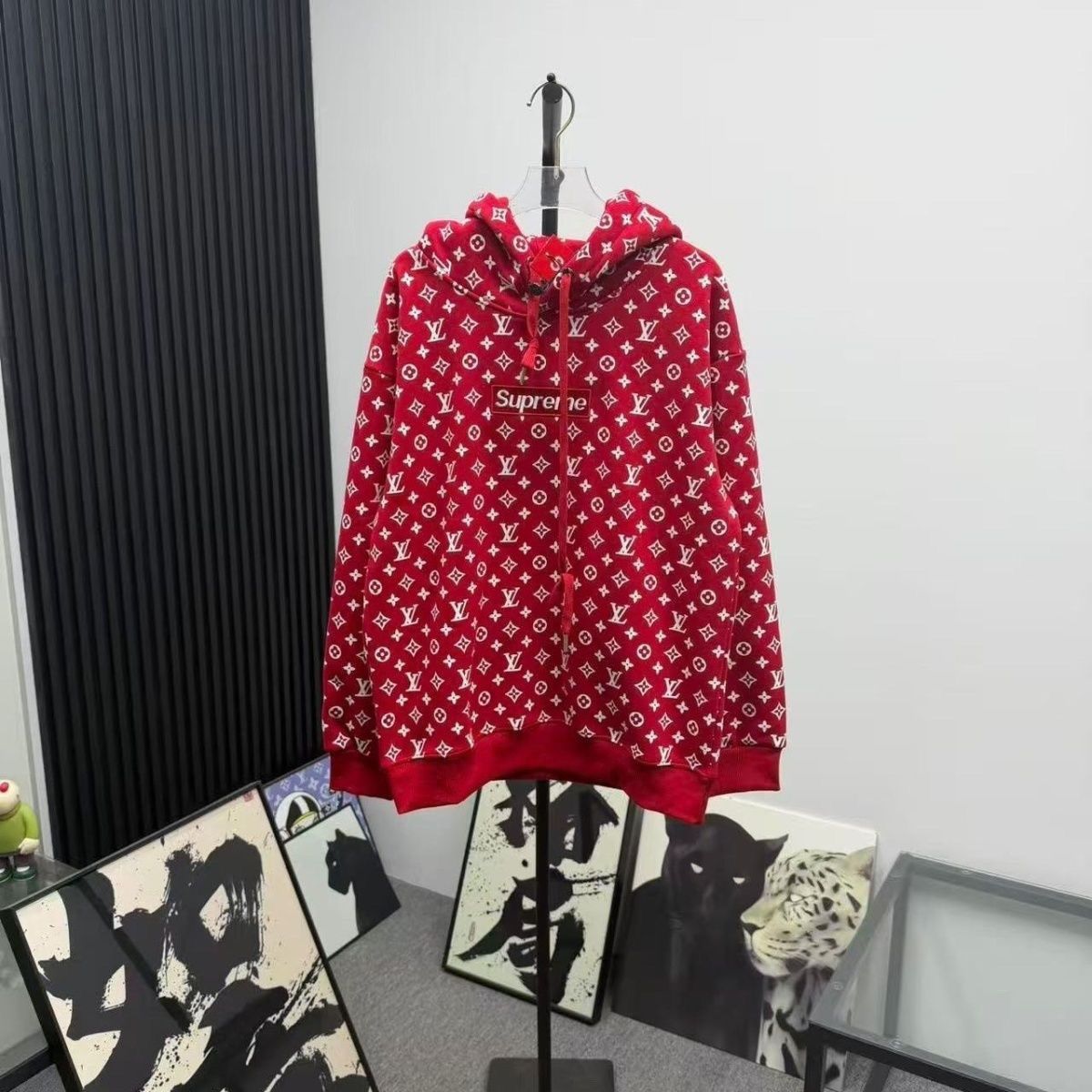 希少コラボ☆SUPREME x Louis Vuitton ボックスロゴパーカーSS17