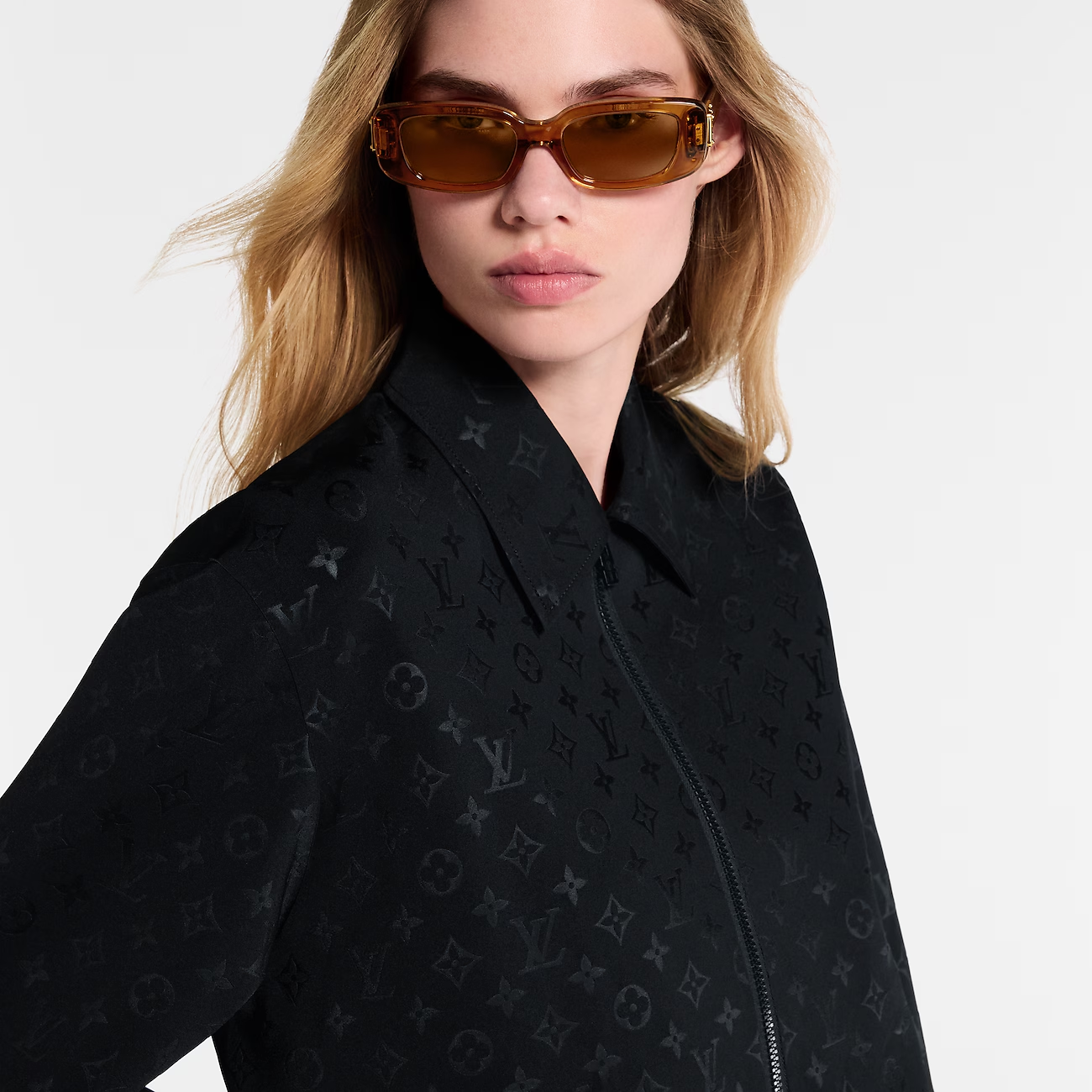 Monogram Zip-Up Jacket