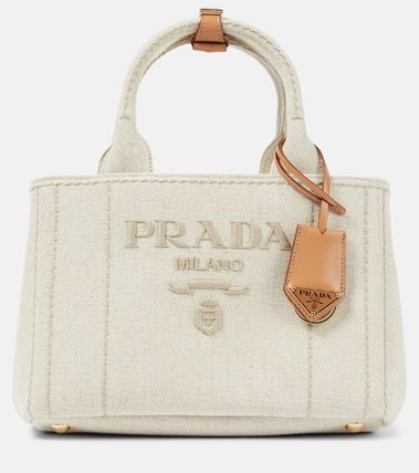 新作*PRADA*ジャルディニエラキャンバス2wayトートハンドバッグ