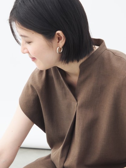 リネンライクワンピース