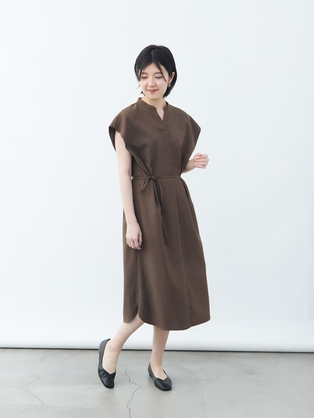 リネンライクワンピース