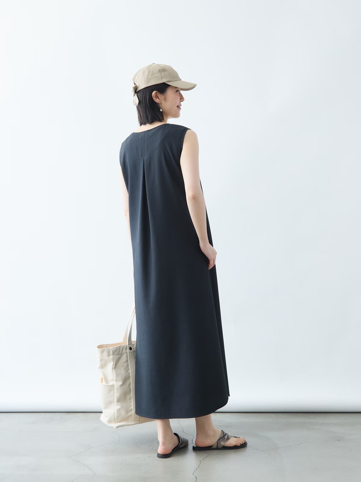 リネンライクジャンパースカート