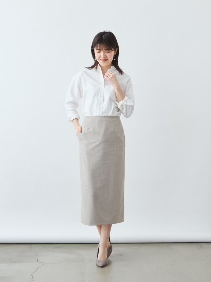 上質イージーストレートスカート