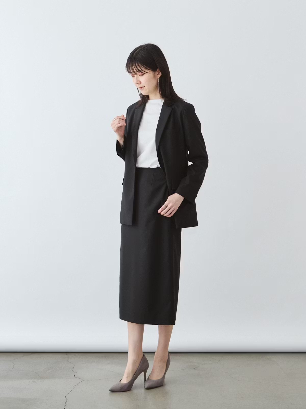 上質イージーストレートスカート