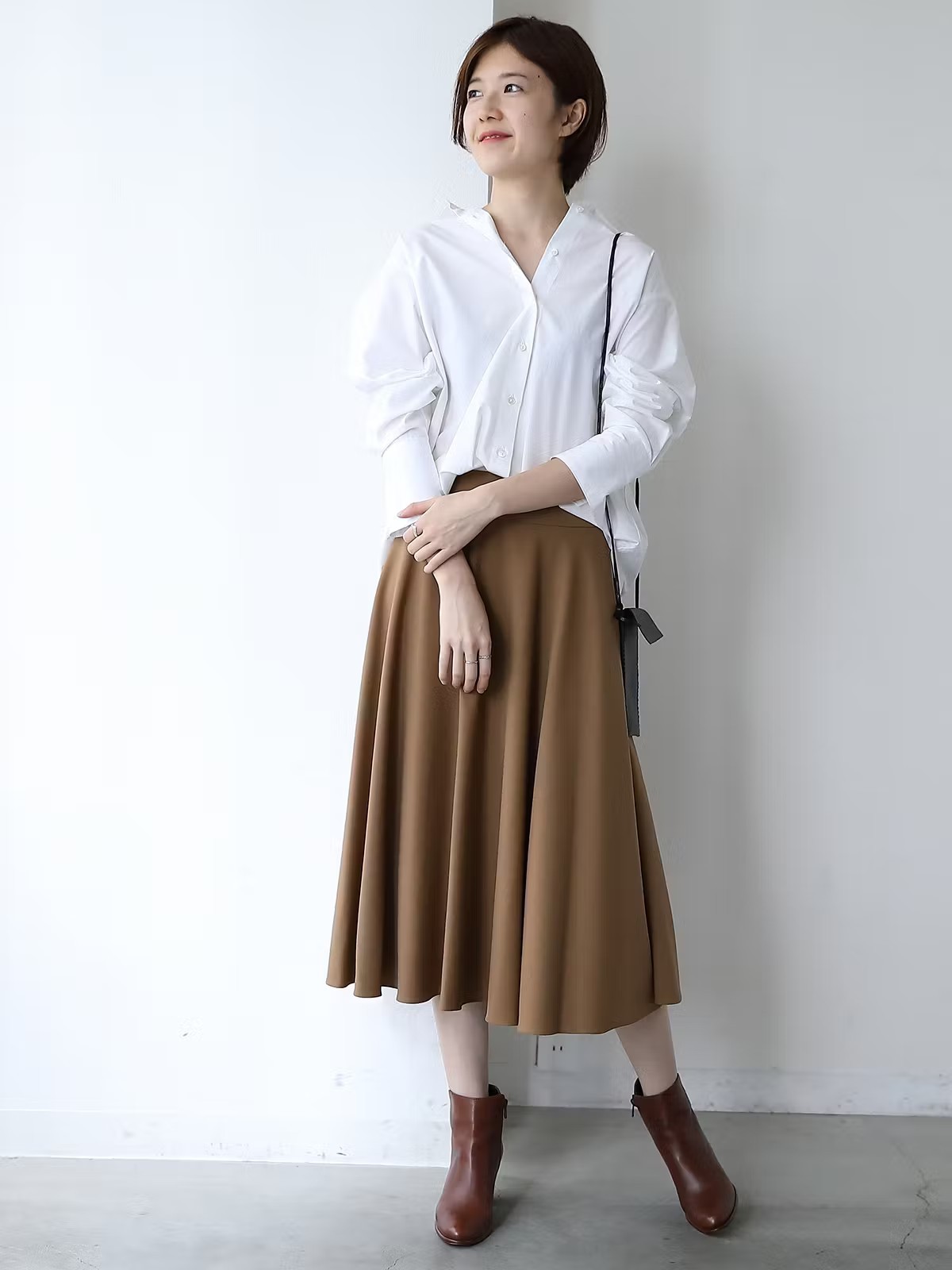 ノータックフレアスカート