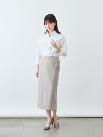 上質イージーストレートスカート