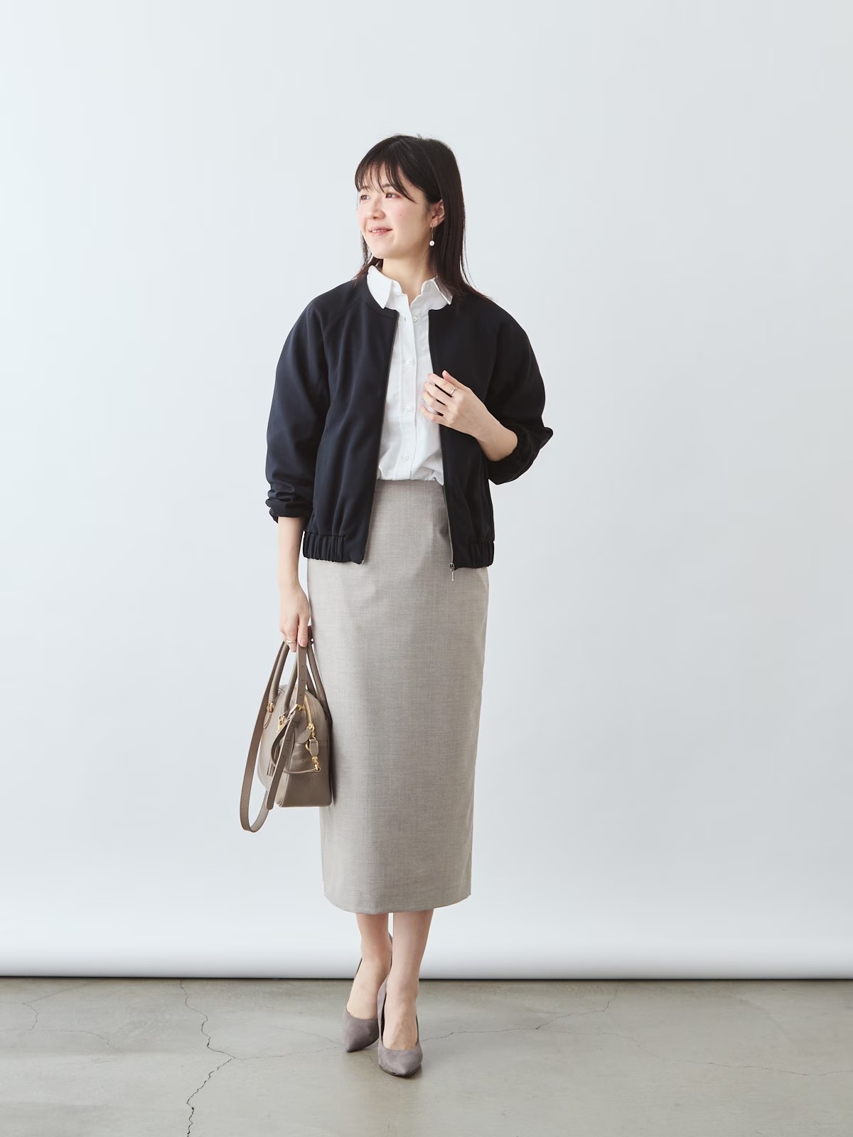 上質イージーストレートスカート