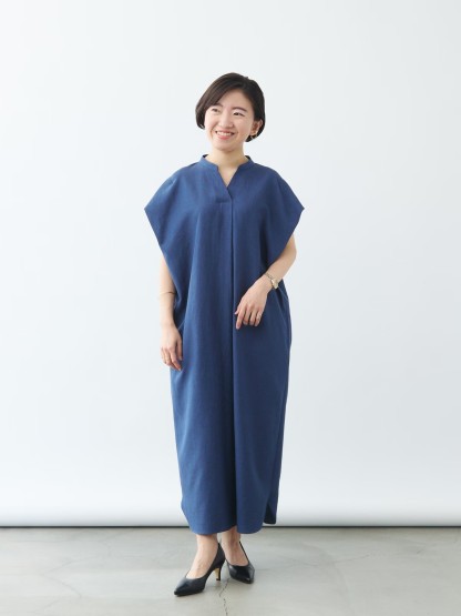 リネンライクワンピース
