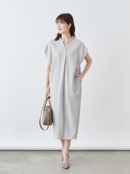 リネンライクワンピース