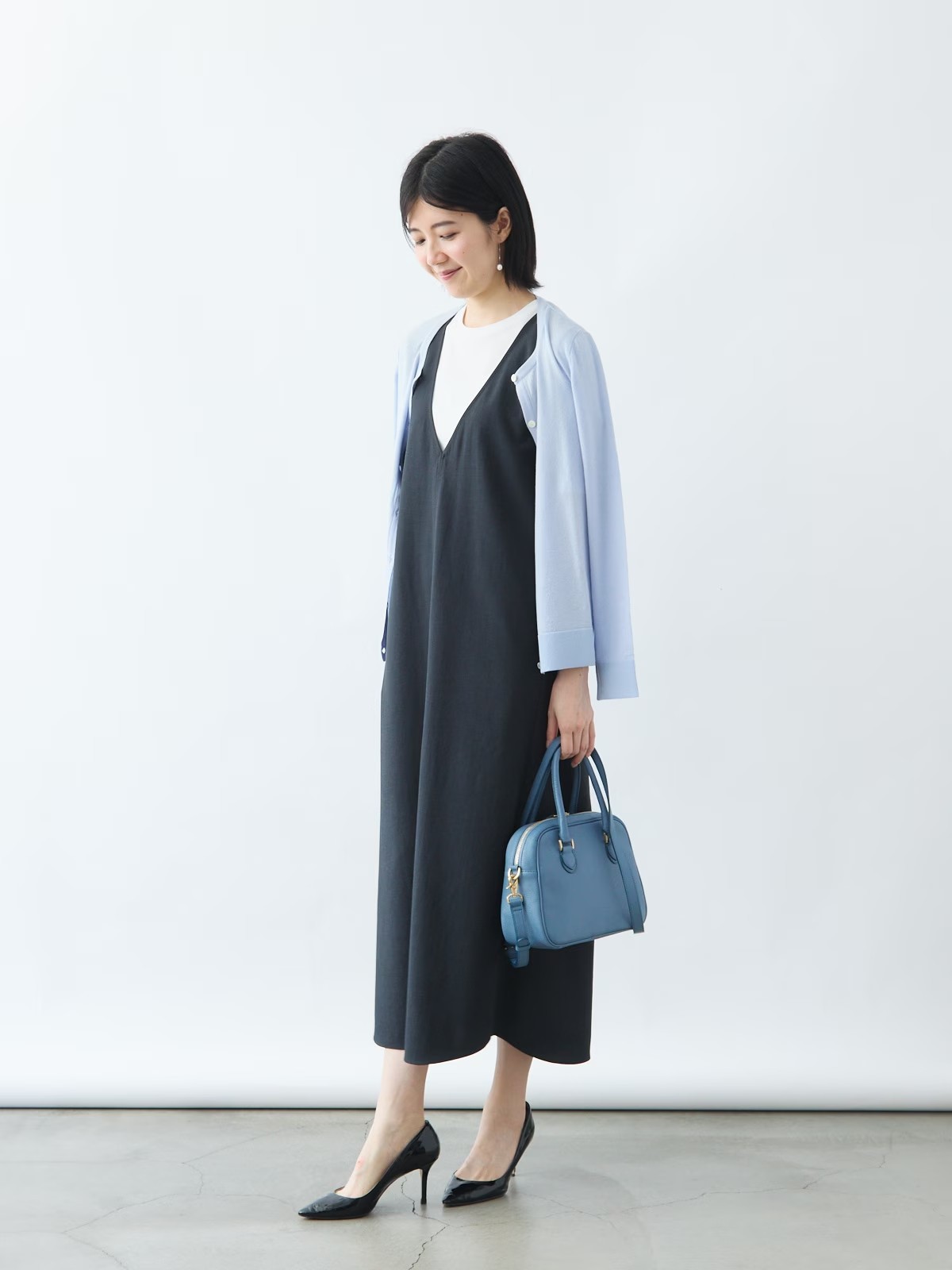 リネンライクジャンパースカート