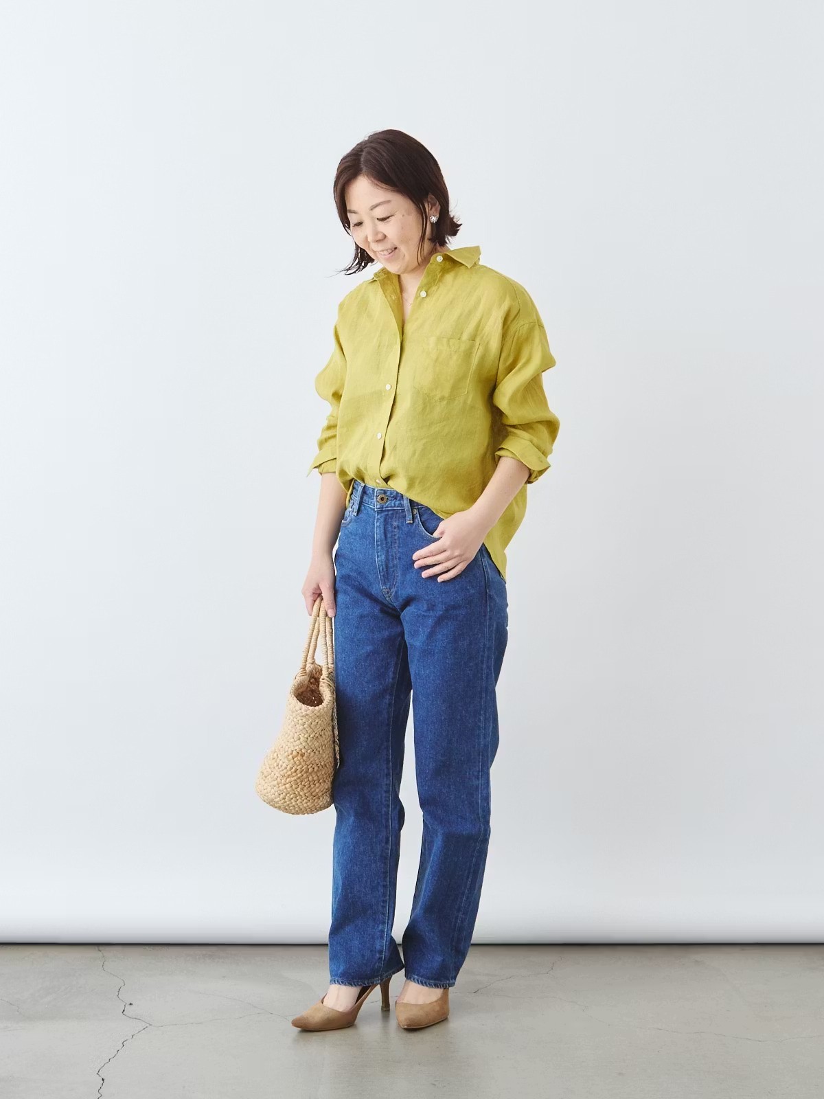 プレミアムフレンチリネンシャツ