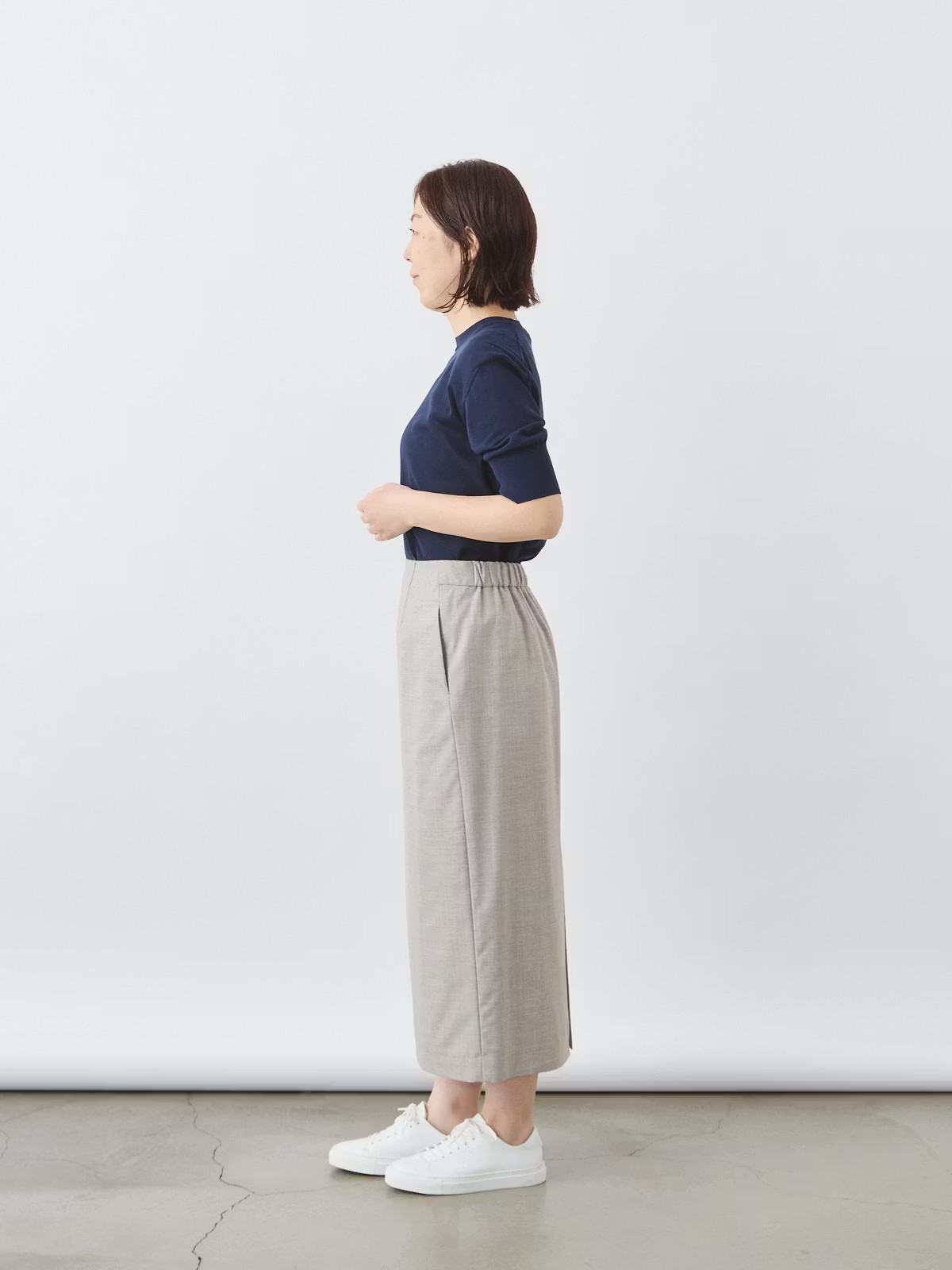 上質イージーストレートスカート