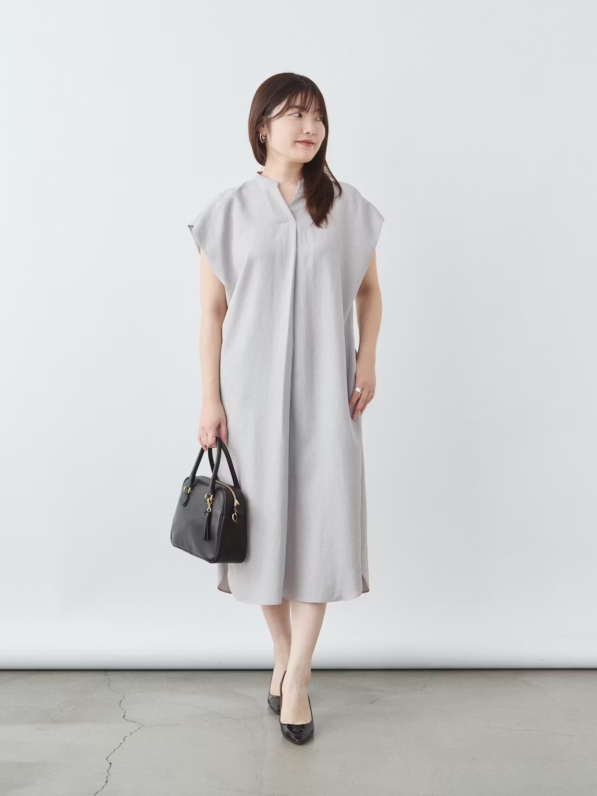 リネンライクワンピース