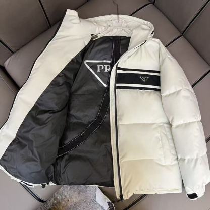 【大人気】PRADA Re-Nylonギャバジン製ダウンジャケット
