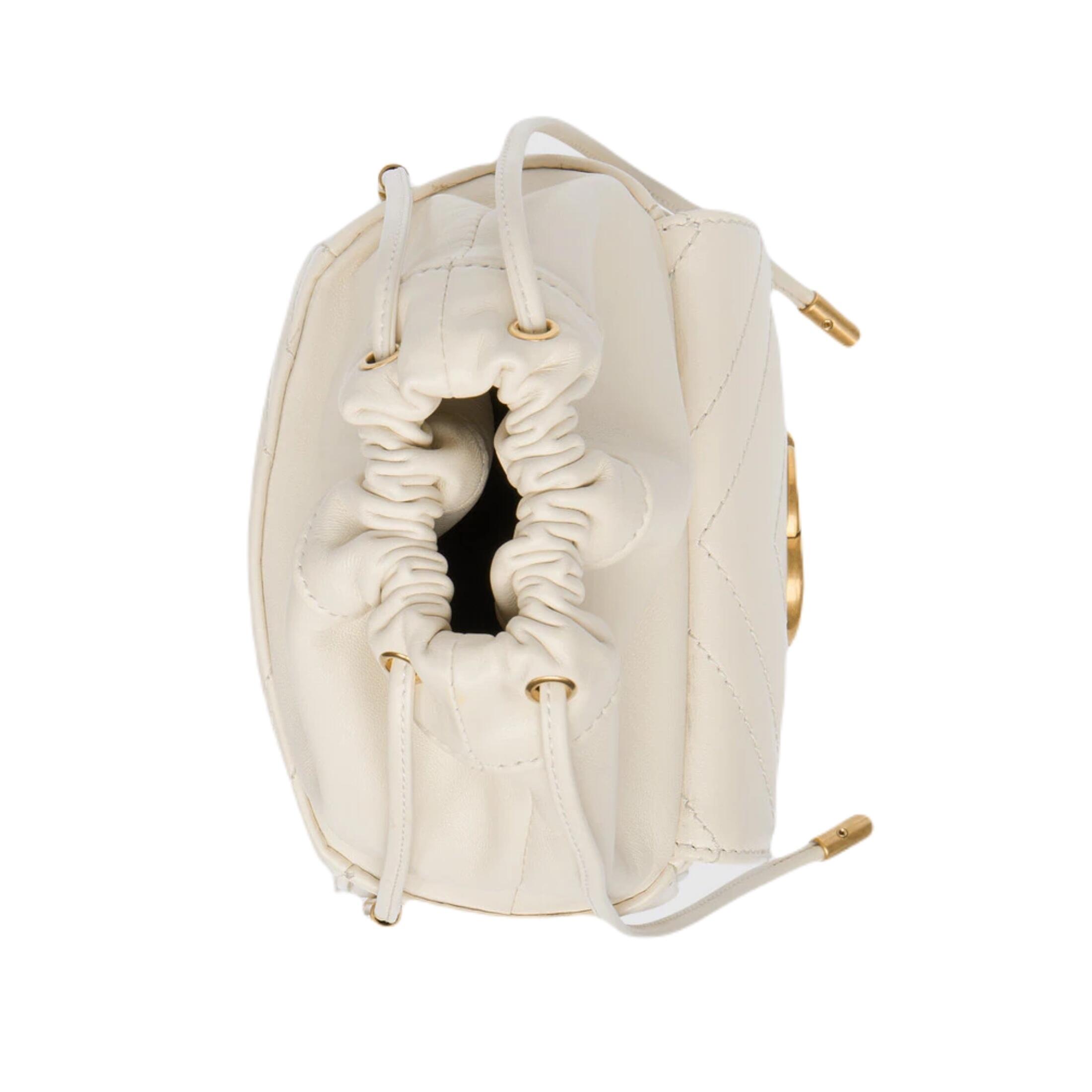 新作 グッチ GGマーモント ミニ バッグ バケット