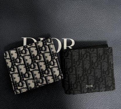 すぐ届く！DIOR ディオール Oblique オブリーク 折財布 メンズ