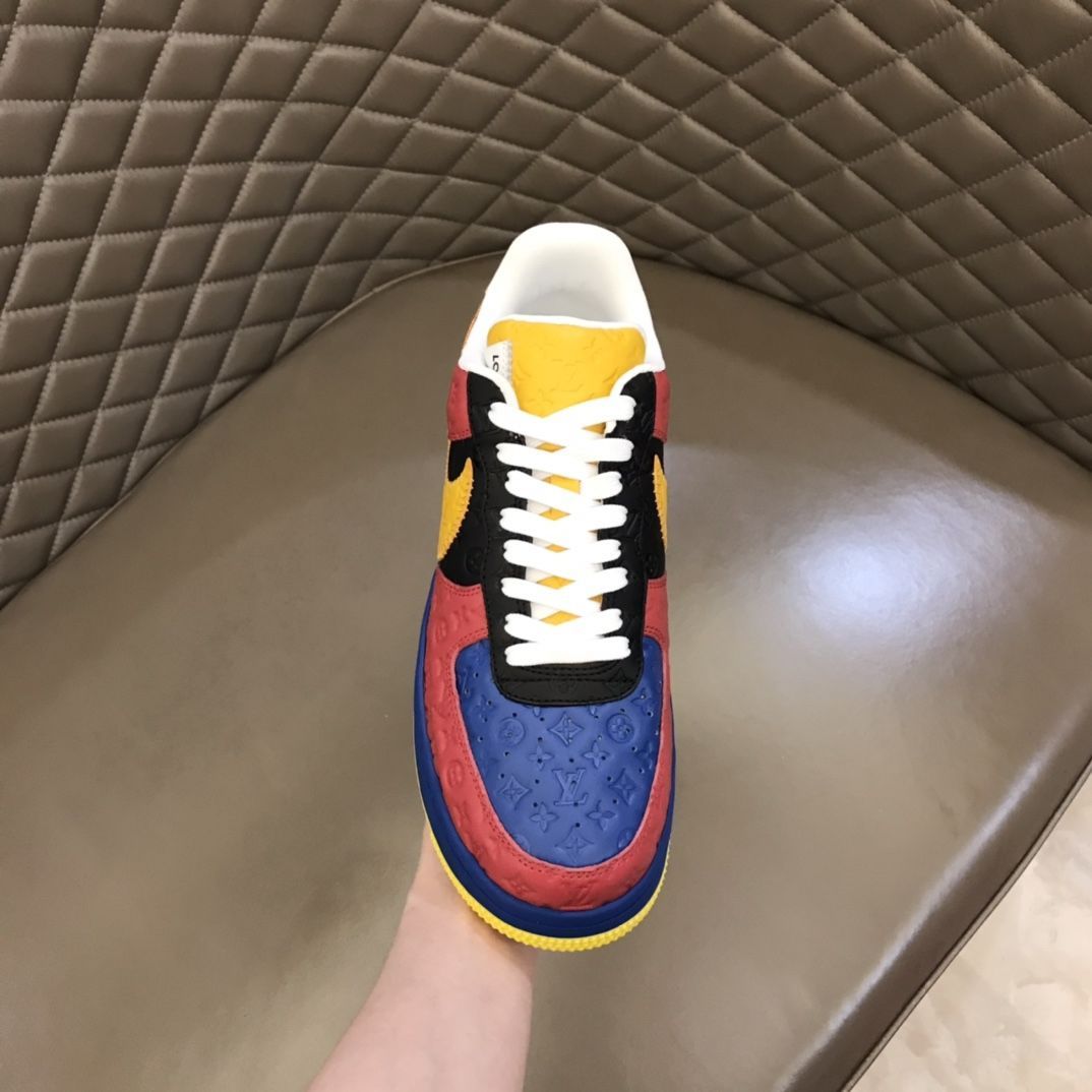 【新商品発売】【今年の新商品】Louis Vuitton Nike Air Force 1 Low By Virgil Abloh Black Metallic Silver【本物保証】【代金引換】