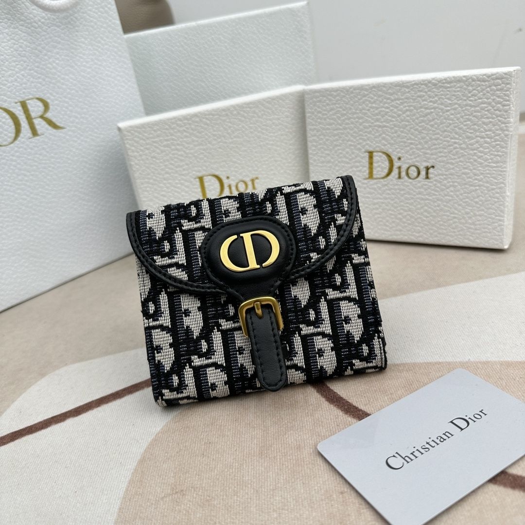 ２３夏新作》DIOR BOBBY ミニ バイフォールドウォレット