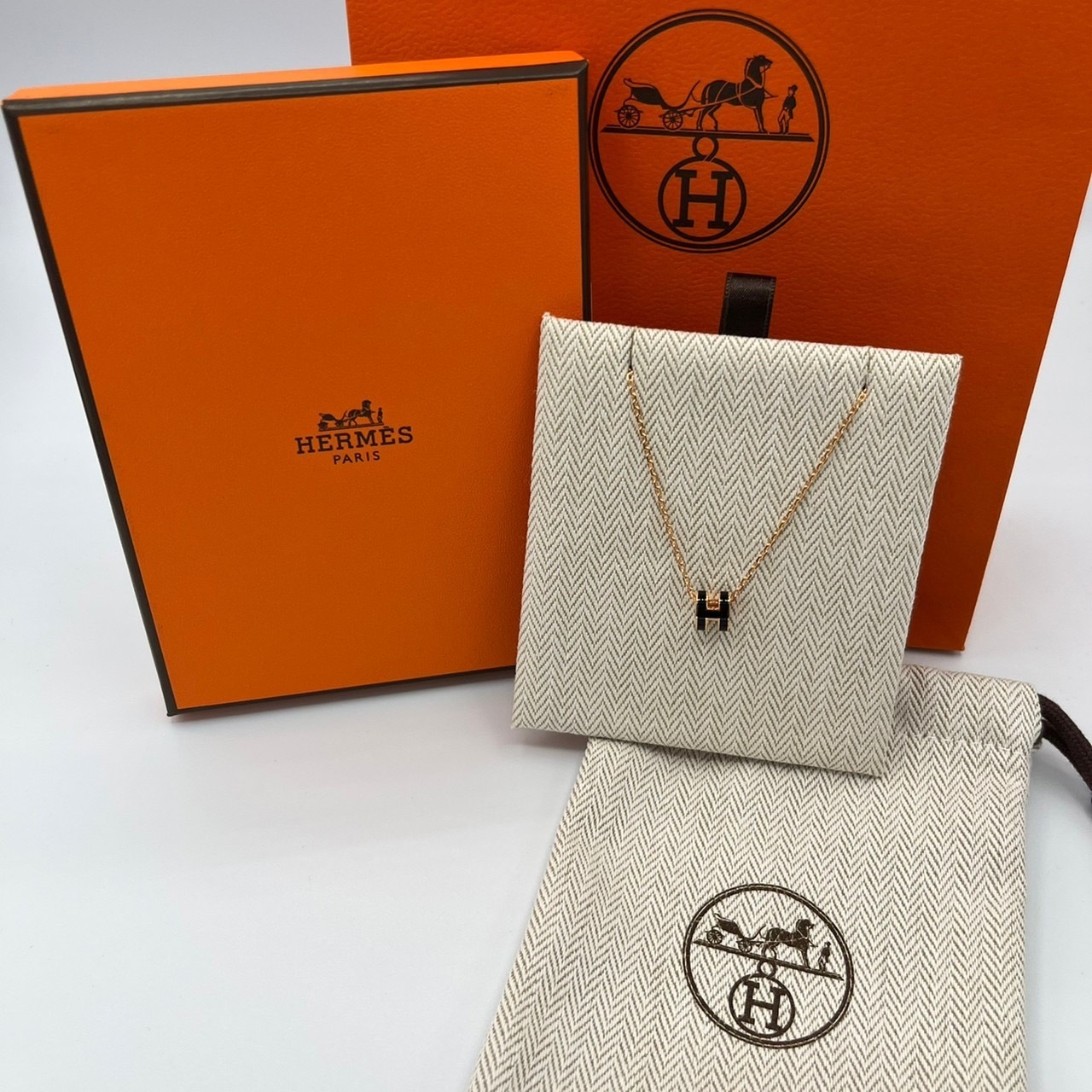 【手元に在庫あり】即日発送 エルメス ペンダント ミニポップ H