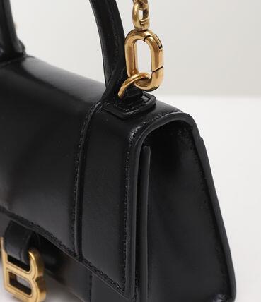 関税負担なし☆BALENCIAGA HOURGLASS ミニ TOP HANDLE バッグ