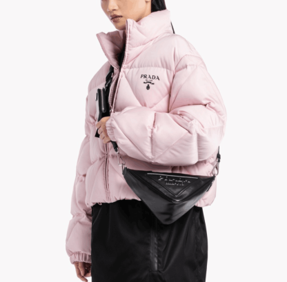 Prada☆Leather Prada Triangle shoulder bagユニセックス☆送込