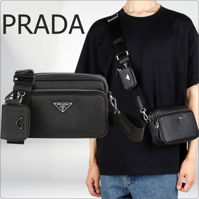 ♦PRADA♦サフィアーノレザー ショルダーバッグ