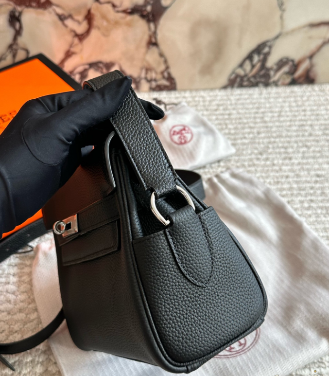 【上質なグレー】HERMES ケリー メッセンジャー PM