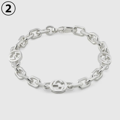 GUCCI グッチ インターロッキングG シルバー ブレスレット