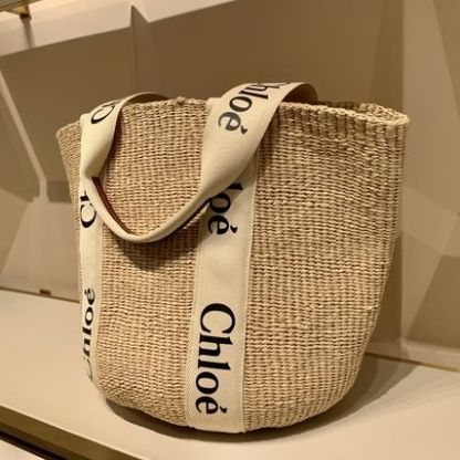 【Chloe】WOODY ラージ バスケット かごバッグ