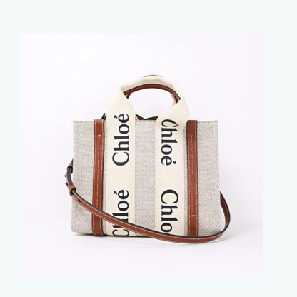 【Chloe】　WOODY　ミディアムトートバッグ