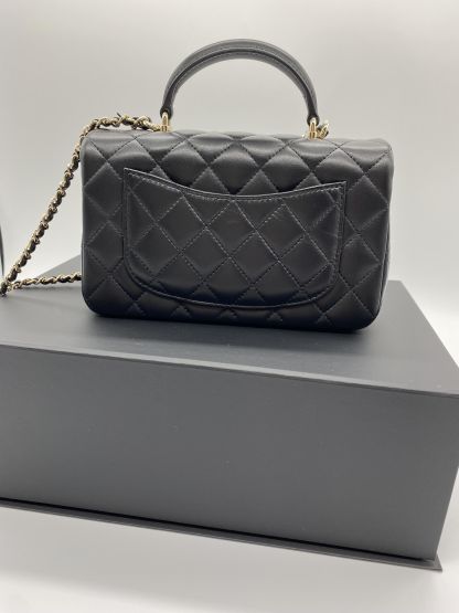 国内配送 新作 CHANEL トップハンドル ミニフラップバッグ