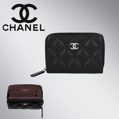 すぐ届く！CHANELクラシックジップコインパース☆素材金具各種