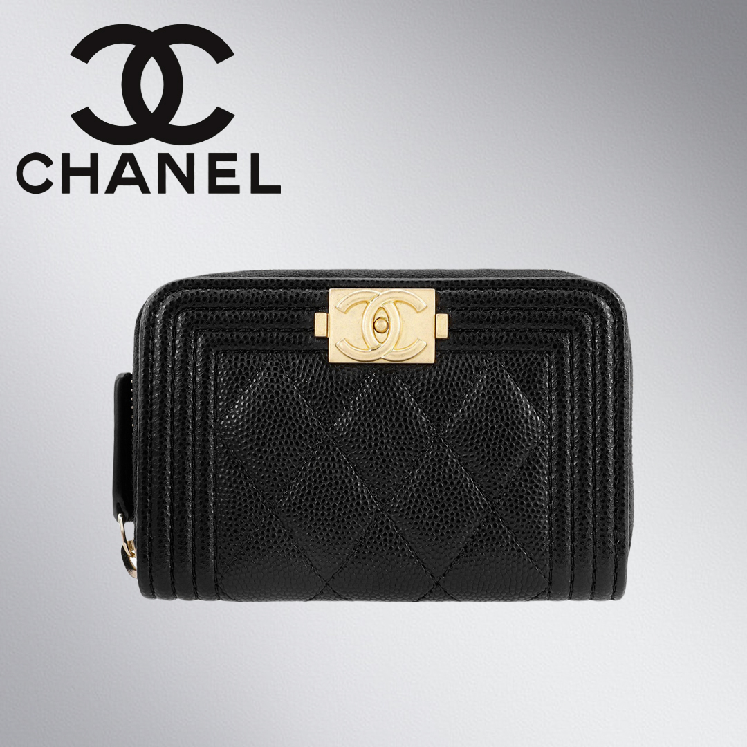 CHANEL☆BOY CHANEL ジップ ウォレット