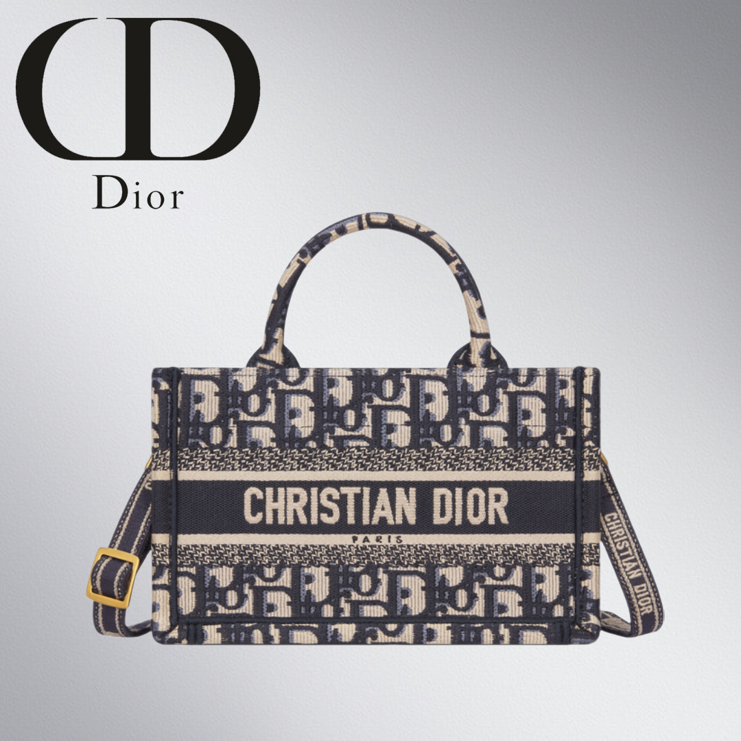 【定番】DIOR BOOK TOTE バッグ ミニ ストラップ付き
